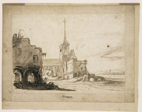 KT 2007 001
<br/>
De abdij van Rijnsburg bij Leiden
<br/>
<em>Velde, Jan van de (II) (1593-1641)</em>